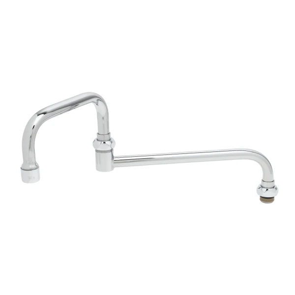 T&S Brass 12001 12" Swing Nozzle with Swivel-to-Rigid Adapter