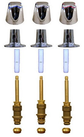Three-Knob Tub and Shower Rebuild Kit