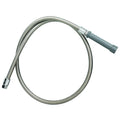 T&S Brass 12000 44" Flexible Stainless Steel Pre-Rinse Hose with Gray Handle