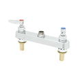 Title: T&S Brass 12293 8" Deck Mount Faucet Body – Extended Shanks (Less Nozzle)