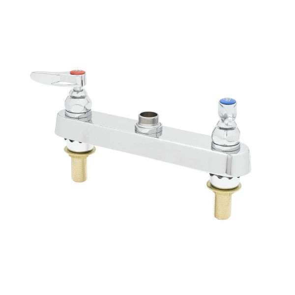 Title: T&S Brass 12293 8" Deck Mount Faucet Body – Extended Shanks (Less Nozzle)