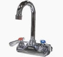 Backsplash Mount Faucet with Gooseneck Spout